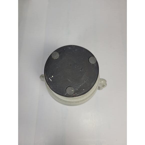 Vintage Gray Ribbed Vase, Double Handle 7-3/8" - Picture 6 of 6